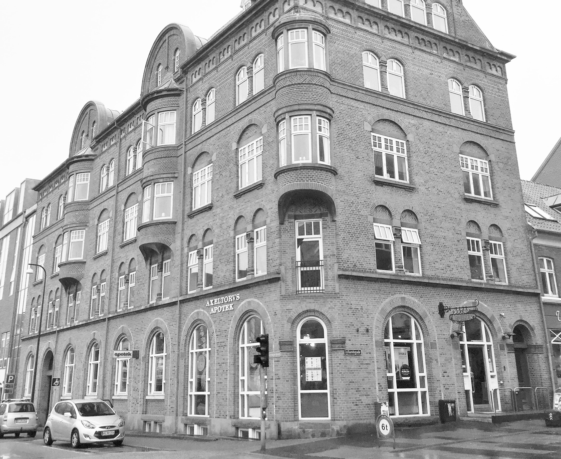 Købmagergade 52 i Fredericia - en af de ejendomme, som Industriens Pension og PFA har investeret i via fonden Danske Boligejendomme.