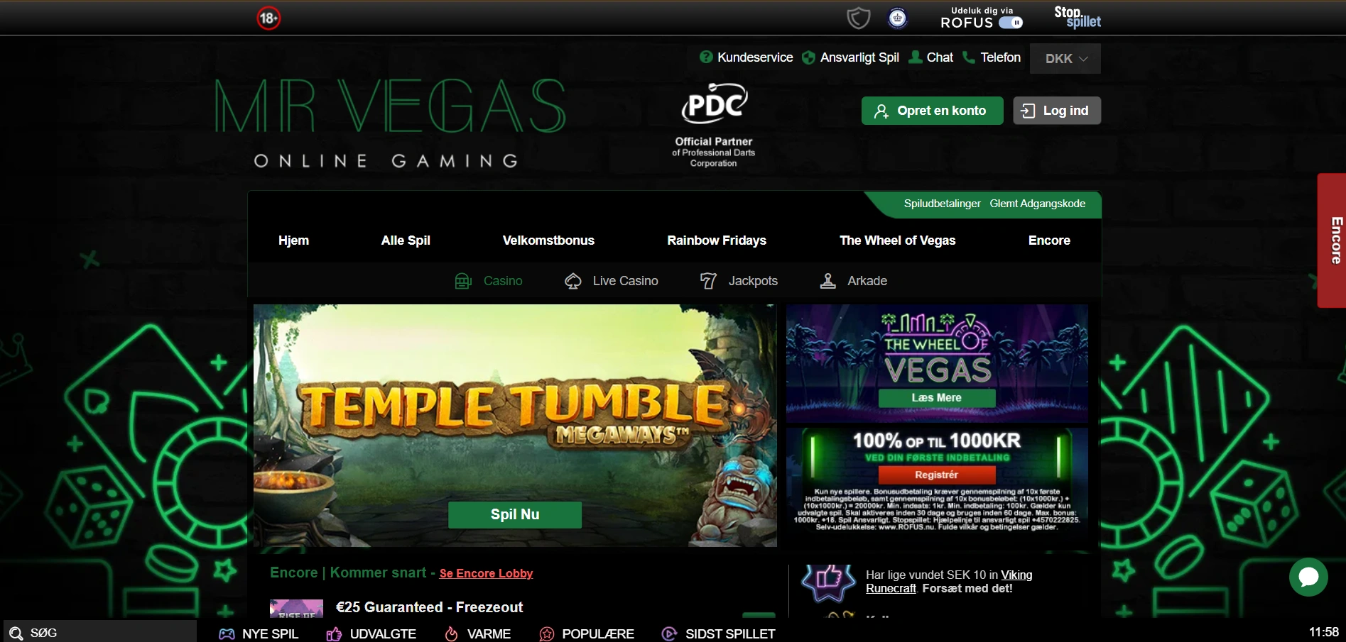 Mr Vegas PaySafeCard