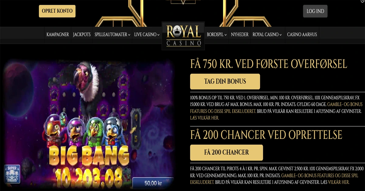 Royal Casino Free Spins Tirsdag